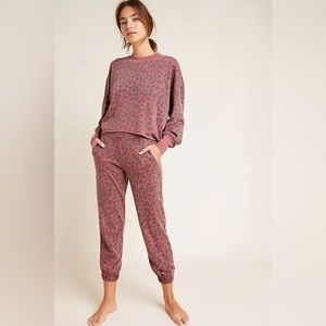 Anthropologie Sundry Leopard Lounge Set
